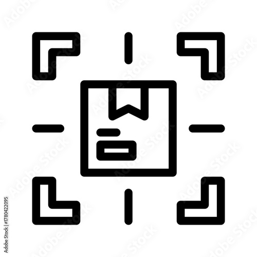 target product.  This is a vector single icon with a line style. Suitable for any purpose, such as website design, mobile app design, logo design, pattern design, etc.