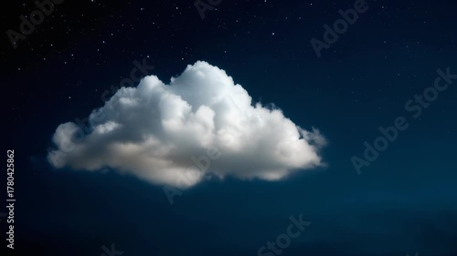 Beautiful cloud against a dark sky perfect for atmospheric backgrounds