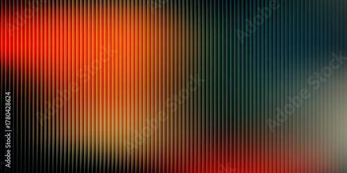 Bright striped background with futuristic vintage aesthetic and nostalgic retro chrome. Dramatic chromatic gradient in retro-futuristic style with warm and cool colors. eps10