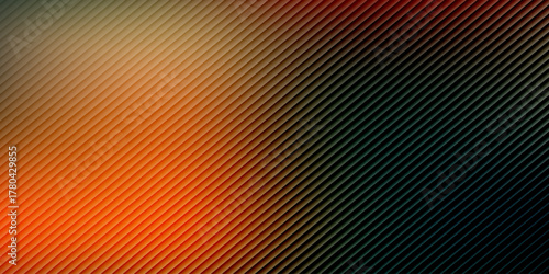 Bright striped background with futuristic vintage aesthetic and nostalgic retro chrome. Dramatic chromatic gradient in retro-futuristic style with warm and cool colors. eps10