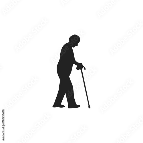 elderly people using walking canes