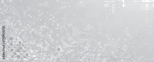 Abstract network technology and science, business background