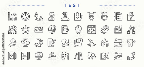 Testimonial icon set. Containing feedback, comment, positive, review, appreciation and more. Opinion icon set. Outline symbol collection. Editable vector art.