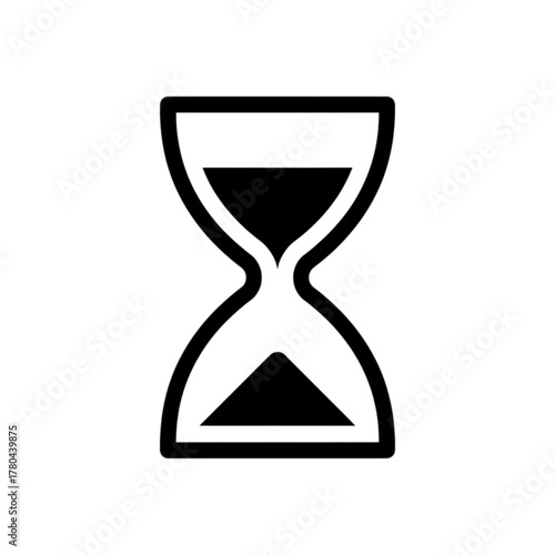 Vector illustration of hourglass