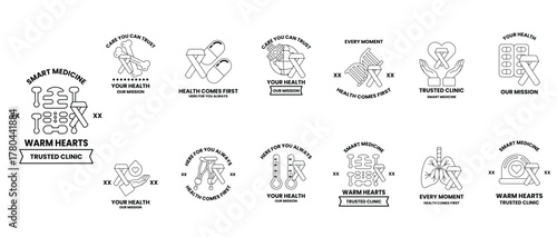 Warm hearts logo is a collection of different symbols