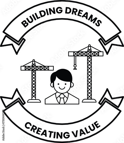 A man is smiling and standing next to a crane