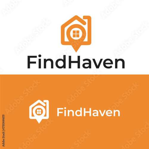 Findhaven Logo Design – Modern Real Estate and Location Branding Icon