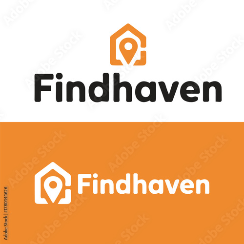 Findhaven Logo Design – Modern Real Estate and Location Branding Icon