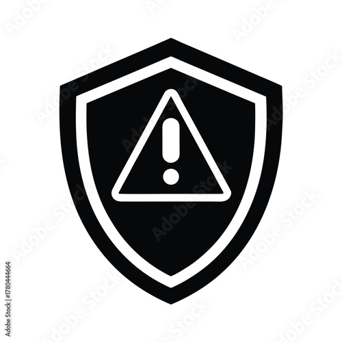 Fraud Alert Shield Protection Icon