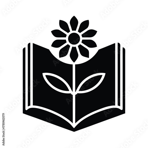 Flower Encyclopedia Book Icon