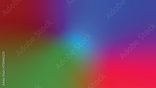 Vibrant vector background with a smooth gradient color blend of red blue green and purple hues