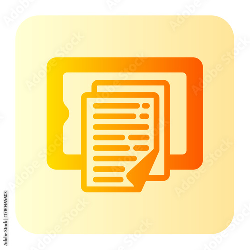 online learning gradient icon