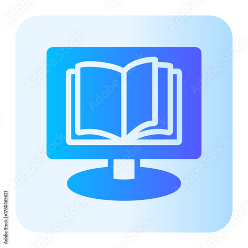 online learning gradient icon