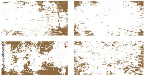 Distressed grunge textures for vintage designs or overlays, adding depth, character and style