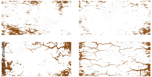 Rustic distressed textures create depth and character for graphic design projects or backgrounds