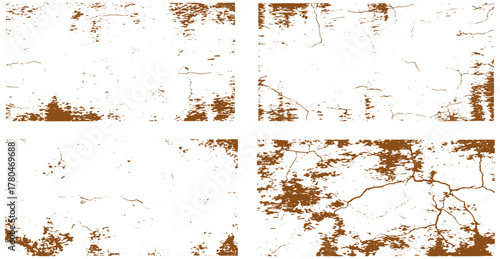 Rustic cracked wall texture overlays create authentic vintage charm for creative design projects