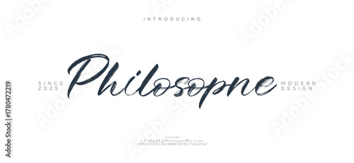 creative modern stylish calligraphy letter logo design