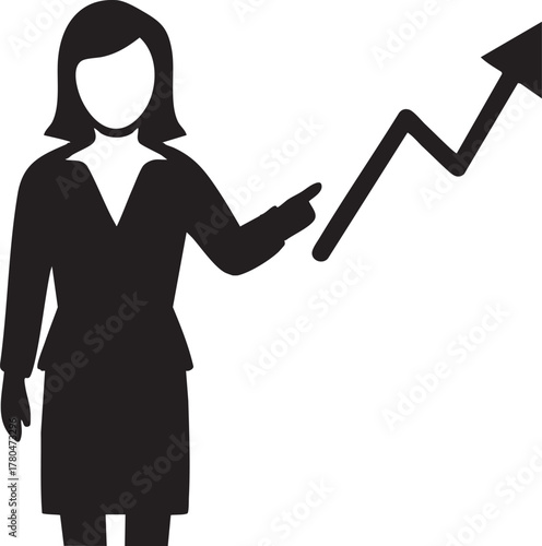 Black Vector Business Team Meeting with Laptop Discussion