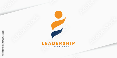 Leadership logo design for business symbol