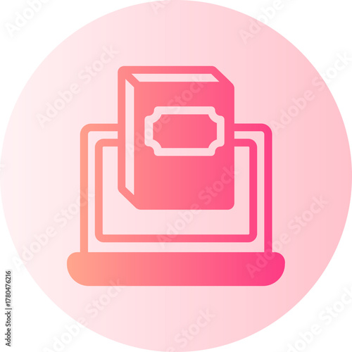 online learning gradient icon