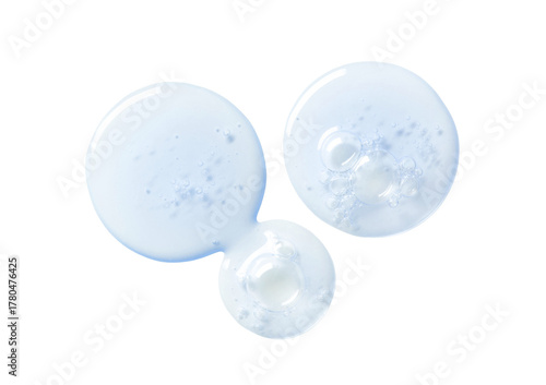 drop of serum gel close-up on a transparent background cosmetic products