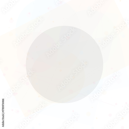 Abstract vector background of clean porcelain dinner plate, a blank round dishware object for food
