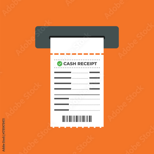 Modern vector proof of payment 