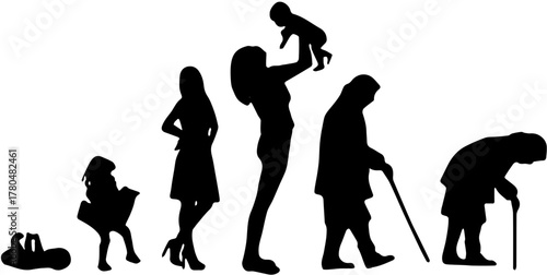 silhouette of a woman life