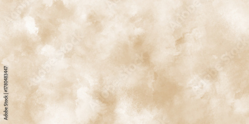 Watercolor art background vector ,abstract beige splotchy ink watercolor paper background ,Vintage grunge surface. Empty blank. Brushstrokes and splashes. Painted template for design.