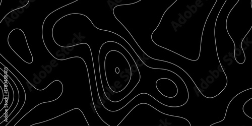 Abstract topographic contours map background, wave paper curved reliefs abstract background. geographic line map Modern design with topographic wavy pattern design. vector illustration.