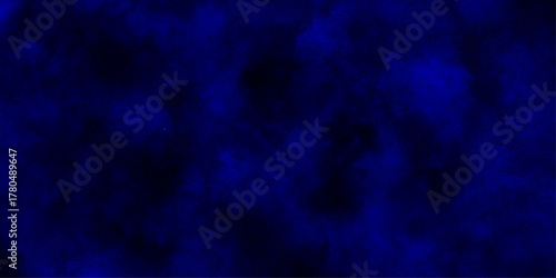 Blue dark grunge texture background, Seamless Blue grunge texture vintage background, Light blue grunge paper texture, blue watercolor painting textured on black grunge paper. 