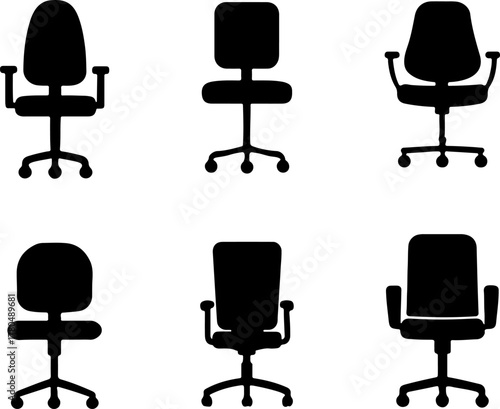 Office chair vector, vector of armchair, office chair creative vector art, vector of chair illustration