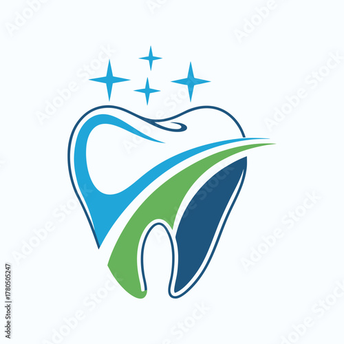 Creative Dental care logo design template 