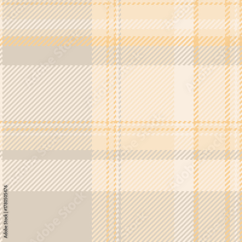 Dogtooth plaid background check, slim vector tartan fabric. Perfection textile seamless pattern texture in light and amber colors.