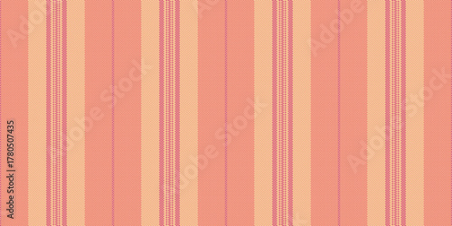 Eremium textile lines stripe, template texture vertical background. See pattern vector fabric seamless in red and amber colors.