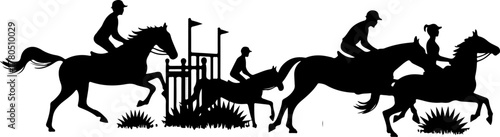 Horse Riders Silhouette