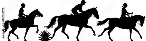 Horse Riders Silhouette