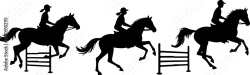 Horse Riders Silhouette