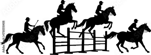 Horse Riders Silhouette