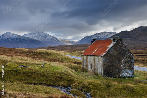 The road from Gairloch to Ullapool in the Highlands of Scotland.