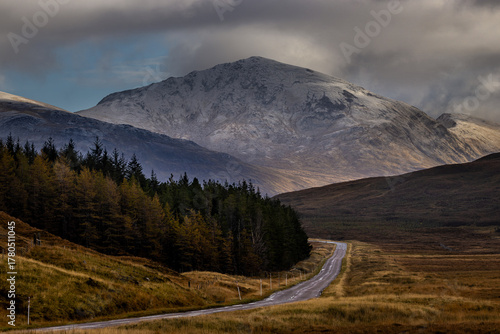 The road from Gairloch to Ullapool in the Highlands of Scotland.
