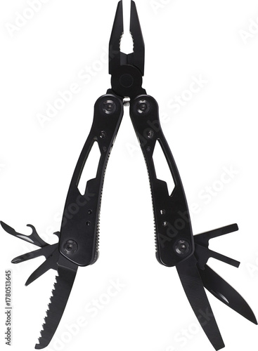 Multi tool isolated on white background.