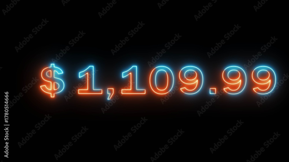 Fototapeta premium Business counting dollar illustration number. Financial count dollar number.