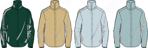 Diverse Color Options of a Sportswear Jacket Explore a Variety of Styles and Shades for Active Wear