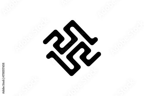 GeoMark: A Stylized, Geometric Logo Design Balancing Abstract Form, Symmetry, and Modern Identity