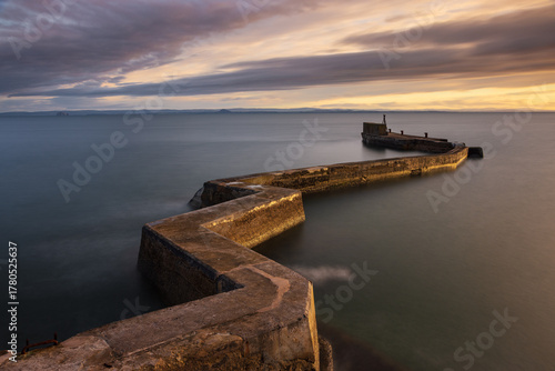 St Monans pier in Fife, Scotland.