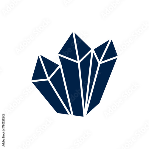 Crystal stone vector illustration icon design trendy