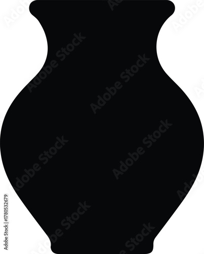 Silhouette vector ancient vase silhouette pottery art Illustrator