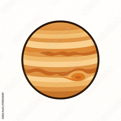 Vector Illustration of Jupiter Planet