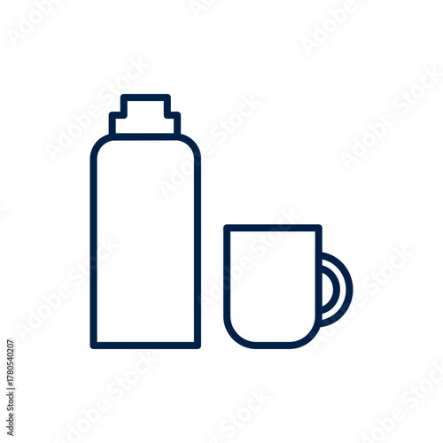 Vacuum flask vector illustration icon design trendy